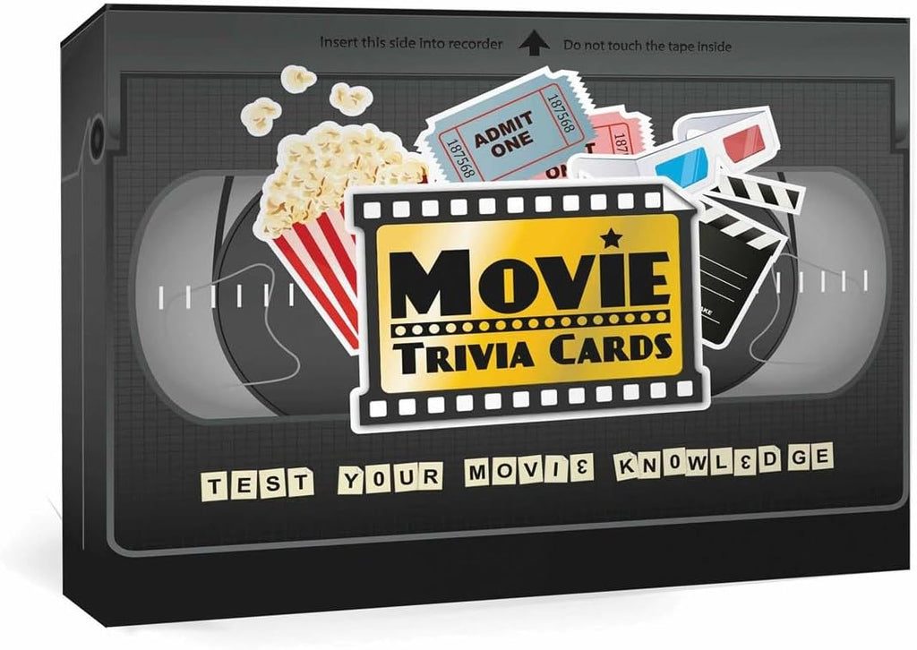 Gift Republic Movie Trivia Cards Classic Movie Question Cards Fun Quiz Questions Movie Buff Gift Portable Travel Game