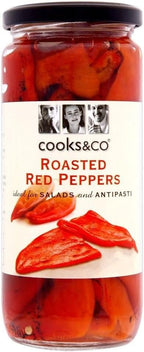 Cooks & Co Roasted Red Peppers (460g) - Pack of 2