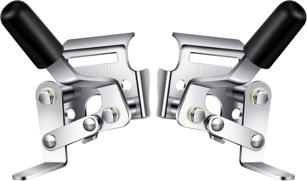 2 Pcs Heavy Duty Wheelchair Brakes Wheel Locks Wheelchair Parts Mount Bolt on Style for 7/8 Inch Tubing Universal Wheel Lock Brake Assembly Medical Transport Chair Brake Side (Silver)