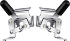2 Pcs Heavy Duty Wheelchair Brakes Wheel Locks Wheelchair Parts Mount Bolt on Style for 7/8 Inch Tubing Universal Wheel Lock Brake Assembly Medical Transport Chair Brake Side (Silver)