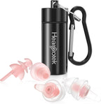 Hearprotek Sleeping Ear Plugs,2 Pairs Ear Plugs (32db & 30db) Ultra Soft Noise Reduction and Hearing Protection earplugs for Side Sleepers, snoring, Travel, Working, Safety (Pink)