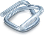 1/2" Galvanized Banding Strapping Metal Wire Buckle for Packaging Pallet Polypropylene Poly Woven Composite Cord Strap Nylon Band (1000 Pcs)