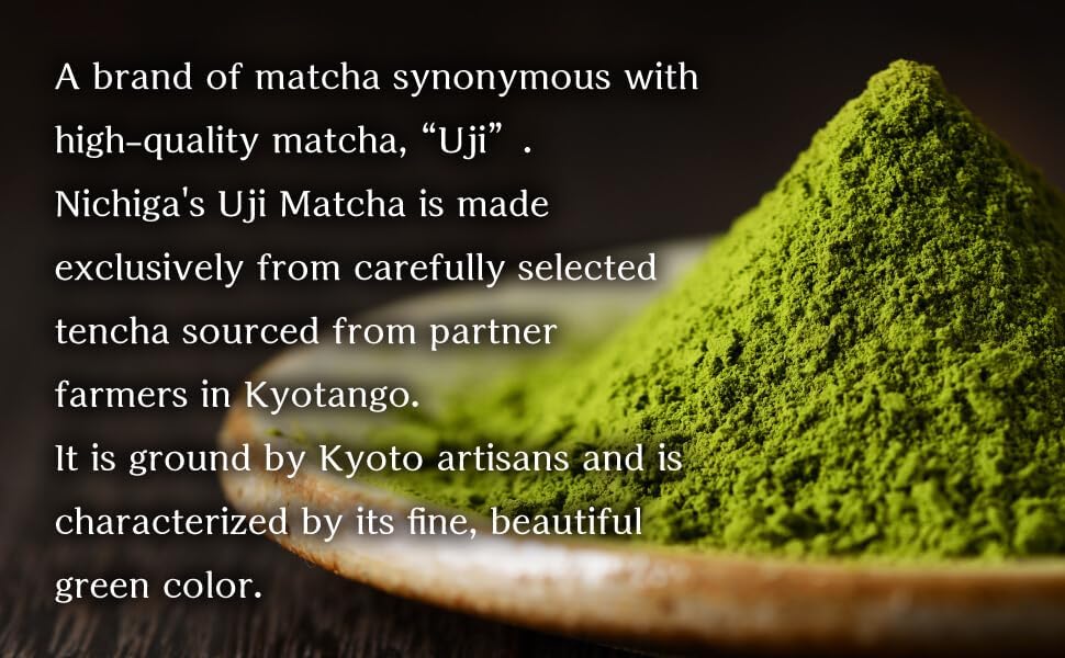 Japanese Matcha Green Tea Powder – Uji Matcha from Kyoto, Stone Ground, Premium Culinary Grade, Smooth & Naturally Sweet, for Latte, Smoothies & Baking