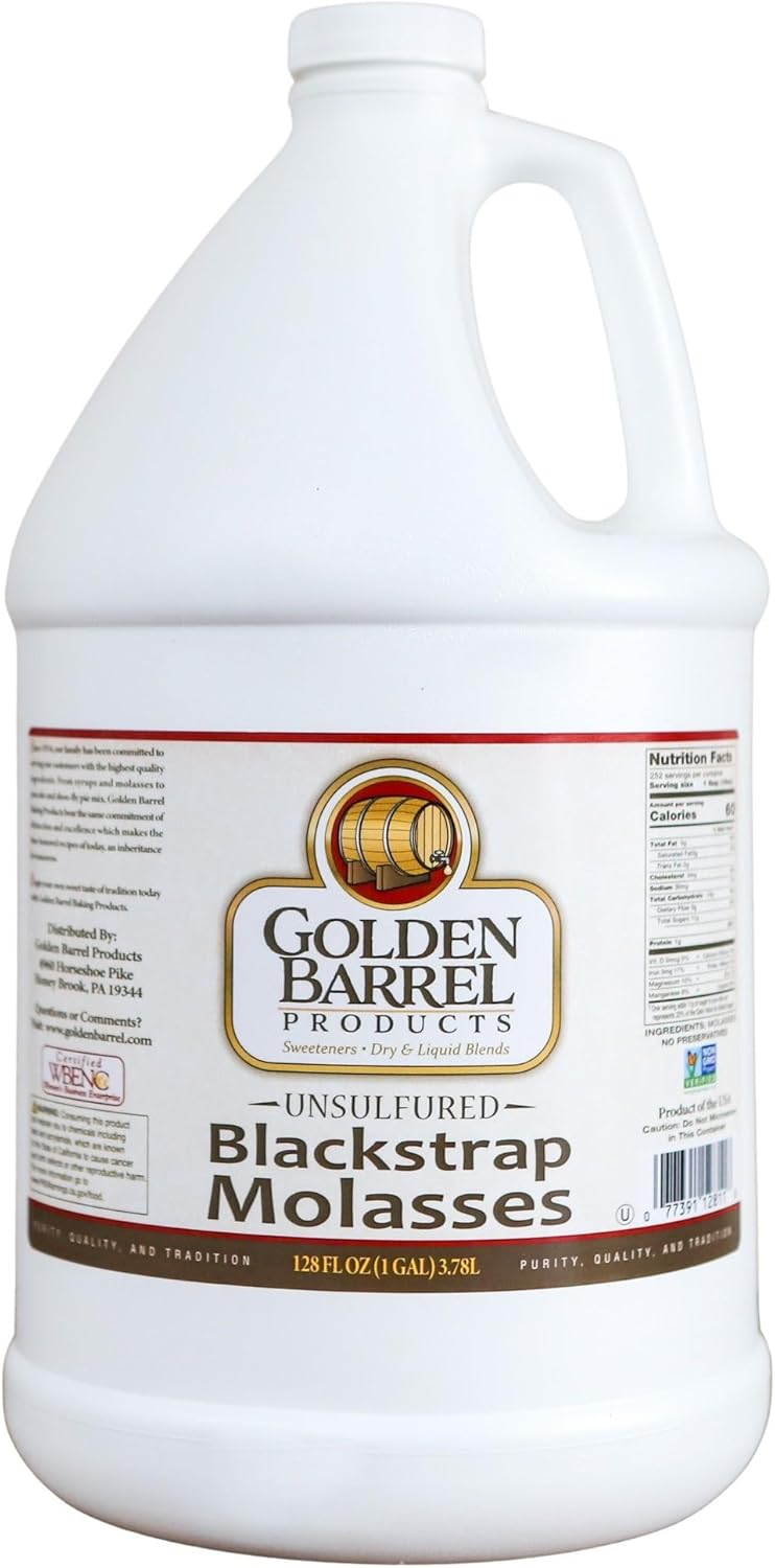 Golden Barrel Bulk Unsulfured Blackstrap Molasses Jug (128 Fl Oz)