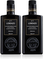 Barbera Lorenzo #1 Organic Extra Virgin Olive Oil PDO Valli Trapanesi, Fruity, Cold Extracted Authentic Sicilian Olive Oil, Fresh Harvest Imported From Italy 16.9 oz (Pack 2)