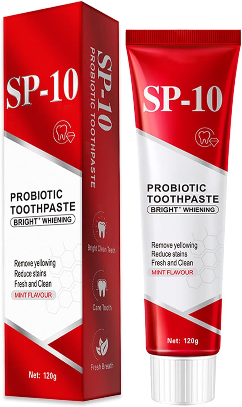 SP-10 Probiotic Toothpaste, SP-10 Probiotic Toothpaste Whitening, Fresh Breath, Deep Cleaning Care 4.23oz