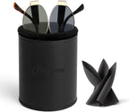 RayLove Leather Eyeglasses Case, Glasses Case, Anti-scratch Glasses Storage Organizer, Sunglasses Case with Soft Plush Lining