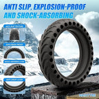 8.5x2 '' inch solid tires for electric scooters. This solid tire is compatible with Xiaomi m365/Mijia Mi m365 Pro/GTRAX GXL V2/GTRAX XR and All 8 1/2 x2/50/75-6.1 scooters.