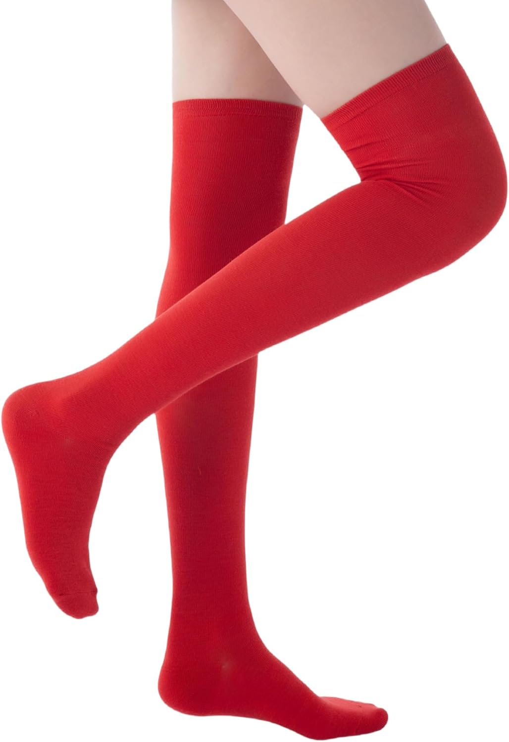 Women High Socks Over Knee Stockings Extra Long Stretchy Sock for Daily Wear Halloween Dress up