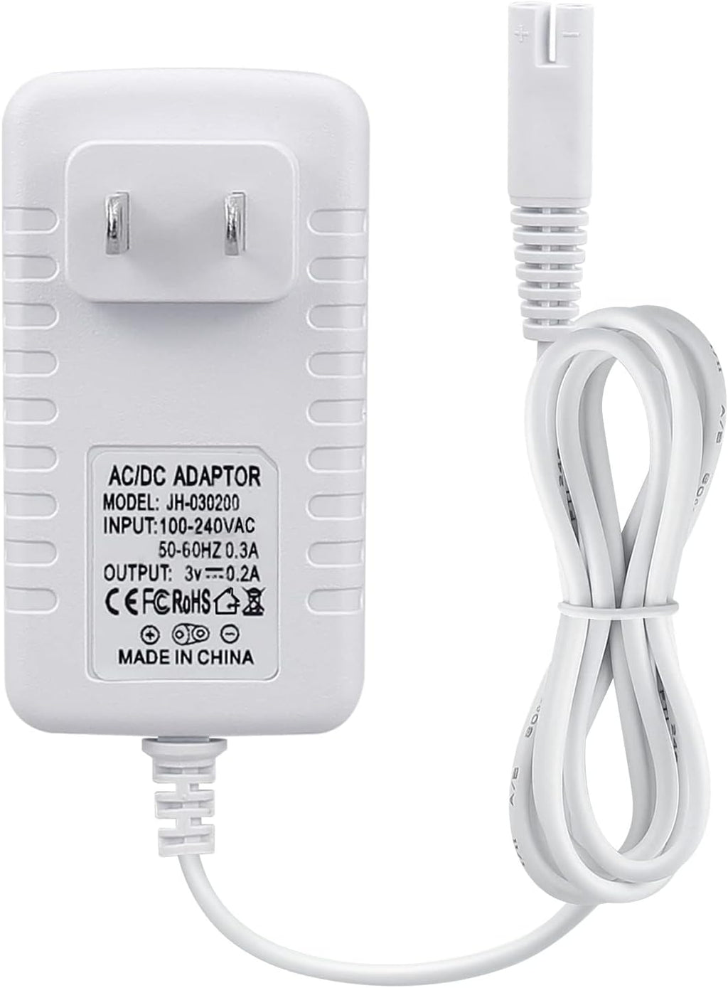 Charger Replacement for Waterpik Water Flosser WP360W WP462 WP450, Power Cord, 5ft, White