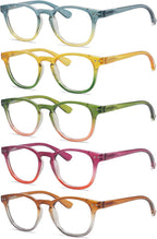 Eyekepper 5 Pack Fashion Readers Womens Reading Glasses (One for each color, +1.25)