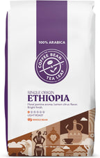 The Coffee Bean & Tea Leaf, Ethiopia Yirgacheffe Single Origin, Light Roast Whole Bean Coffee Beans - 1lb bag (16oz)
