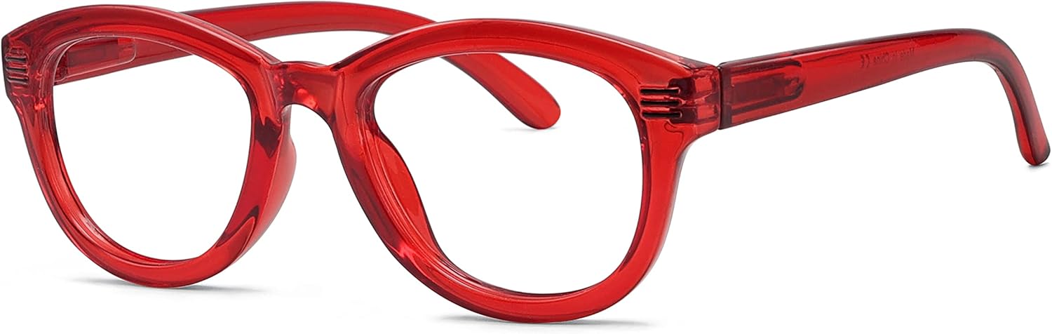 Eyekepper Cat Eye Reading Glasses for Women Oversize Ladies Readers - Red +1.50