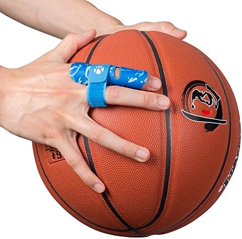 Kuangmi Finger Sleeve Support Protector Finger Splint Brace Use for Pain Relief and Preventing Sports Injuries（S/M, Blue