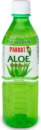 Parrot Brand Aloe Vera Juice Drink Original Flavor 500mL 16.9 fl.oz. (Pack of 10)