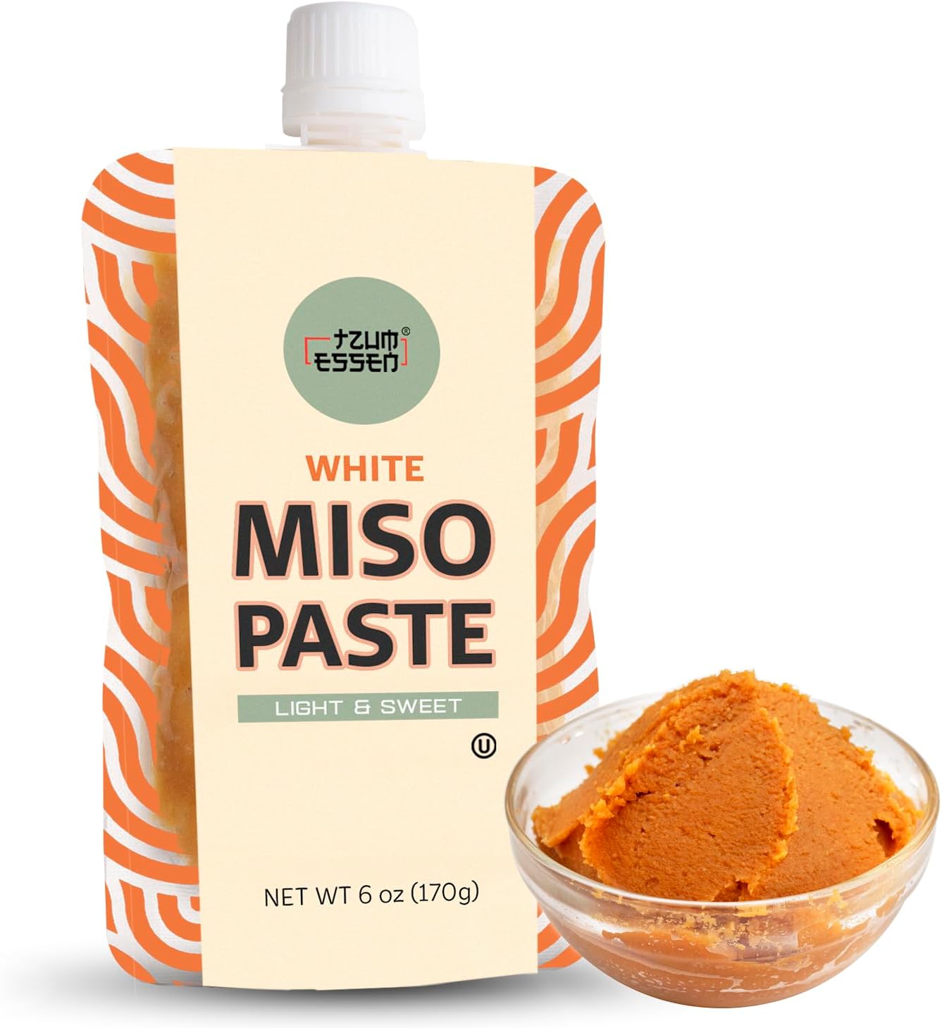 White Miso Paste (Shiro) Umami filled Soup base. Vegan, Kosher & Gluten Free 170g | With Resealable cap