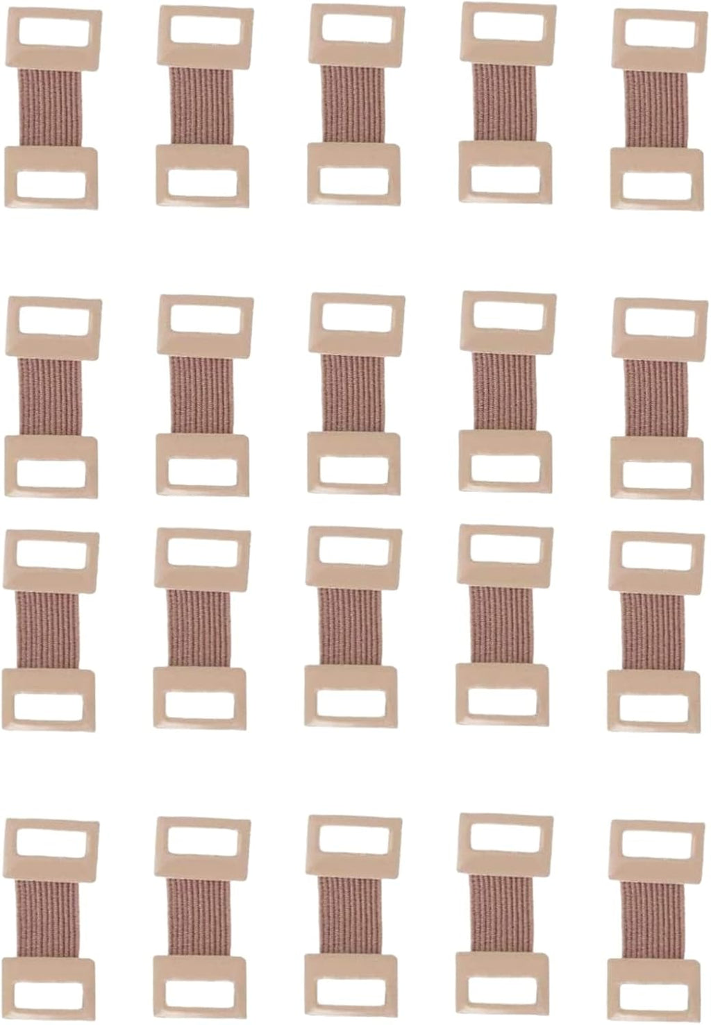20Pcs Brown Elastic Bandage Clips Adhesive Bandages Bandage Wrap Clips Stretch Metal Clips, Replaceable Wrap Clips for Various Types Bandages and Bandaging Supplies