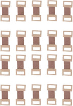 20Pcs Brown Elastic Bandage Clips Adhesive Bandages Bandage Wrap Clips Stretch Metal Clips, Replaceable Wrap Clips for Various Types Bandages and Bandaging Supplies