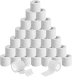 KISEER 30 Pack 2 Inch x 5 Yards White Self Adhesive Bandage Breathable Cohesive Bandage Wrap Rolls Elastic Self-Adherent Tape for Stretch Athletic, Sports, Wrist, Ankle