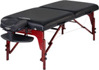 Master Massage 31" Montclair Pro Portable Massage Table Package, Memory Foam Cushioning, Reiki Panels, Shiatsu Cable Release- Tattoo Table, Spa Bed, Facial Bed