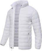 SPOSULEI Men Puffer Jacket Packable Lightweight Winter Jackets Coats Outdoor Waterproof Insulated Jackets