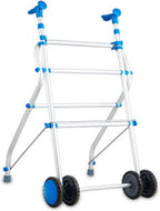Assisted Walking Upright Pulley s Adjustable Height Elderly Walking Aid 4 Wheel Foldable Aluminum Alloy Suitable for Indoor and Outdoor