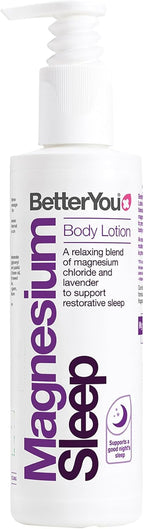BetterYou Magnesium Sleep Body Lotion - Relaxing Body Lotion - Magnesium Body Cream with Lavender and Chamomile Blend - Sore Muscle Relief - 6.08 oz