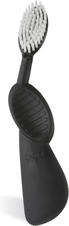 Radius Toothbrush, Flex Brush, Soft Bristles, Right Handed, Black Brush with White Bristles, BPA Free & ADA Accepted, Pack of 1 (Package May Vary)
