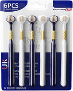 3 Sided Toothbrush for Adults with Soft Hair, high-end Combination Brush Head, Teeth Protection, Tongue Cleaning, Couple Style