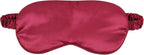 1 Pcs Silk Sleep Mask, Soft Eye Mask with Elastic Strap, Lightweight Blindfold for Men, Women, Travel, and Naps (Dark red)