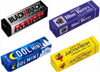 Konbini Japan - Lotte Assorted Japanese Chewing Bubble Gum Variety Pack - Black, Blue Berry, Cool Mint, Juicy Fresh (Pack of 4)