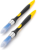 Bates- Trim Paint Brush Set, 0.45 Inch, 2 Pack, Ergonomic Non-Slip Handle, Synthetic Bristles, Trim Brushes for Painting