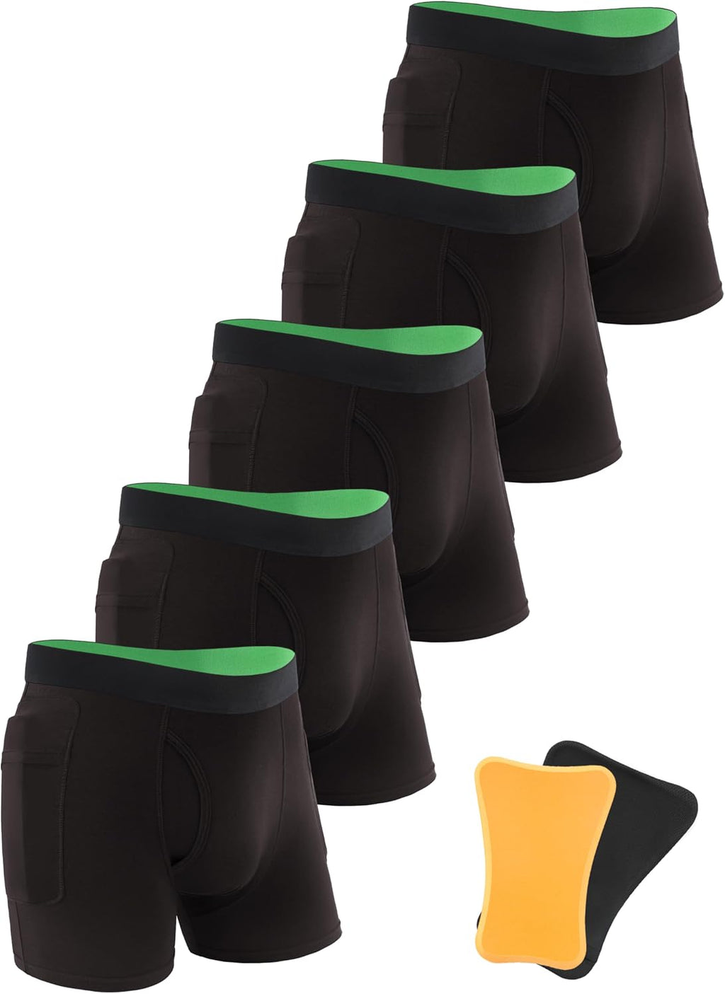 TIICHOO Men's Hip Protector Underwear Fall Injury Prevention Hip Pads for Seniors Cotton Boxer Briefs