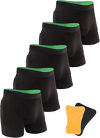 TIICHOO Men's Hip Protector Underwear Fall Injury Prevention Hip Pads for Seniors Cotton Boxer Briefs