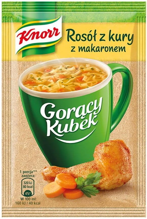 Knorr Goracy Kubek Chicken Soup - Instant Mug 5 x 14 g Hot Cup Instant Soup