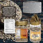 Rani Black Pepper Coarse Ground 28 Mesh (Table Grind) 3oz (85g) PET Jar ~ All Natural | Vegan | Gluten Friendly | NON-GMO | Kosher | Product of Vietnam