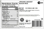 Yupik Organic Ancient Black Rice, 2.2 lb (35.2 oz), USDA certified, Kosher, Gluten-free, Whole Grain, Ideal for Cooking, Side Dishes, and Salads
