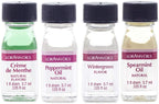 LorAnn Oils Super Strength Flavoring, Used For Candy Making, Flavoring Extracts, Baking, Hard Candy, & Flavor Oils - Bold, Natural Flavors 4X Stronger Than Extracts, Mint Variety, 4 Pack, 0.125 fl oz