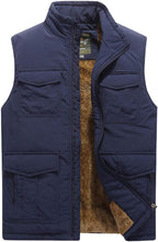 Vcansion Men's Outdoor Casual Stand Collar Padded Vest Coat
