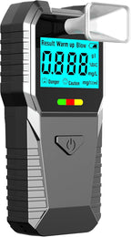 Portable Breathalyzer Alcohol Tester, Digital Breath Alcohol Detector with LCD Display, Multi-Unit BAC & Alcohol Level Indicator, Personal Tester for Home & Travel