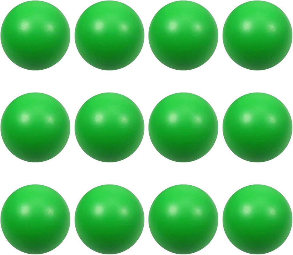12 Pcs Green Foam Stress Ball Squeeze Stress Relief Balls for Kids and Adults Hand Exercise Sensory Relief Toys for Anxiety ADHD Autism （Green）