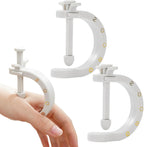 2PCS Acupuncture Clip Tool, Migraine Relief Hand Clip, Compact Pressure Point Massage Tool, Portable Pressure Point Clip for Hand Foot Ear Migraine Relief, Light Gray