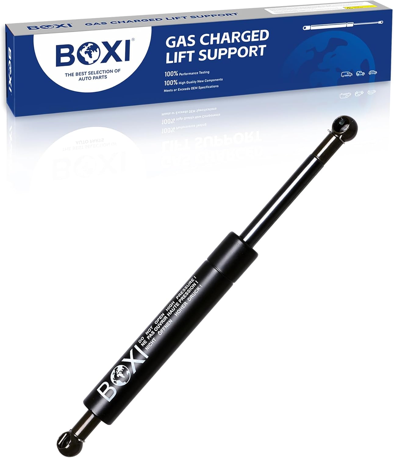 BOXI Qty(1) PM2047 SE1024M80BL 4567 Tonneau Cover lift Support 26.32 Inch Extended 13mm ends 85 Lbs Force Shock Strut