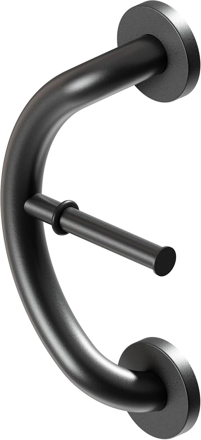 HealthCraft Plus Series Bathroom Grab Bar & Toilet Paper Holder