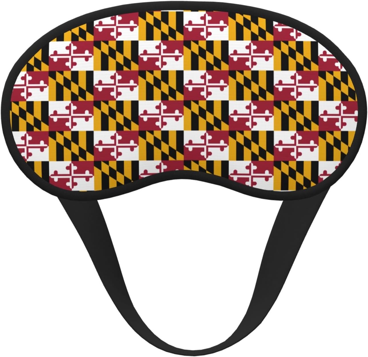 Maryland State Flag Sleep Mask 100% Light Blocking Eye Mask for Sleeping, Sleep Mask for Unisex for Travel/Nap