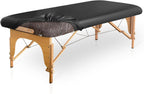 PU Leather Massage Table Cover Wipeable Vinyl Massage Spa Bed Cover Waterproof & Oilproof Lash Bed Covers Fitted 32" Wide (Black, 1 PCS)