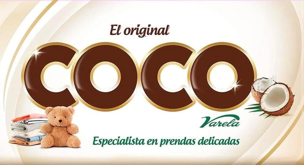 Jabón de Coco Varela 300 g – Coconut Laundry & Stain Remover Bar for Fabric Treatment (Pack 6)