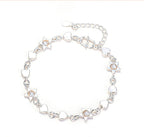 Silver Layered Star Heart Bracelets for Women Link Chain Bracelet Fashion Jewelry Gifts