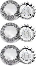 3Pcs Electric Shaver Replacement Rotary Blades Compatible with HQ2 for 3 Head Models 650TX 550TL and 2 Head Models 105DB, 110DB, 201DB, 282XL, 242LC