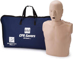 CPR Savers Prestan Professional Adult CPR Training Manikin with 2019 AHA Feedback Monitor, Medium Skin, PP-AM-100M-MS